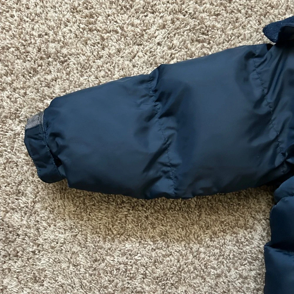 Oshkosh I Navy Blue Puffer Jacket w Fleece Lined‎ Hood & Detachable Arms I M 5/6